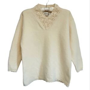 Lambswool Angora Sweater Womens